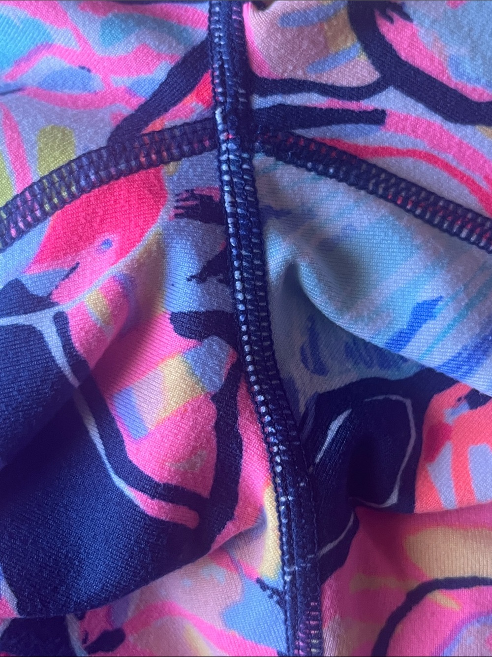 Lilly Pulitzer Marla Leggings — Pink & Blue Boho Print SIZE small - Picture 7 of 9